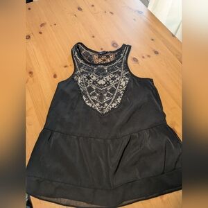 American Eagle Outfitters Black Lace Blouse